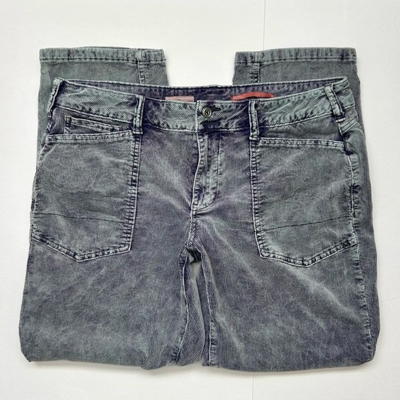Anthropologie The Wanderer Corduroy Cargo Barrel Leg Pants in Green Gray 31 - Picture 8 of 13